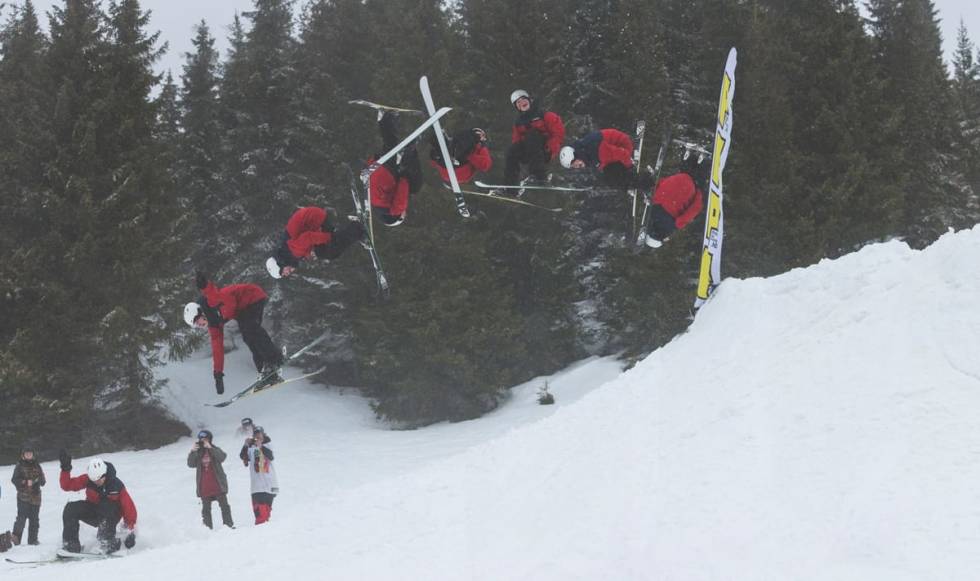 Hafjell har vært åsted for Fri Flyt Megapark og uendelige kule fotoshoots. Foto: Endre Løvaas fri flyt megapark hafjell ski park twin tip