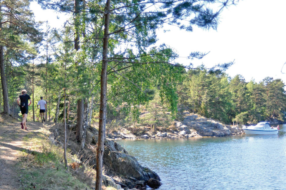 Stien rundt Furøya er perfekt for både en søndagstur i rolig tempo og en joggetur. Gjerne avsluttet med et forfriskende bad i sjøen. Foto: Torolf Kroglund Furøya Sørlandet turguide