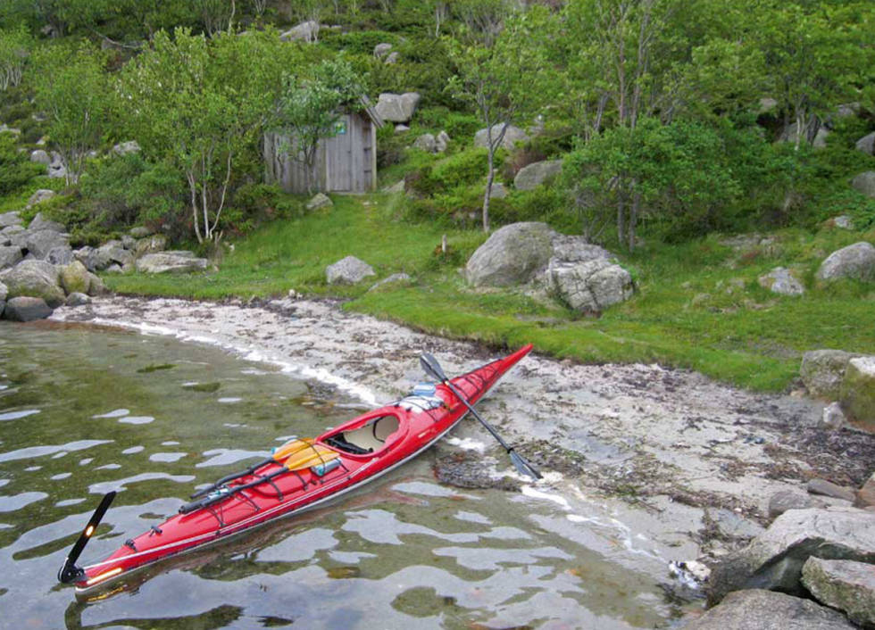 Leirplass på Skjernøy. Alternativ til Furulunden kan være nettopp en padletur ut til Skjernøy. Foto: Lars Verket Furulunden-og-Mandal-Lars-Verket-2