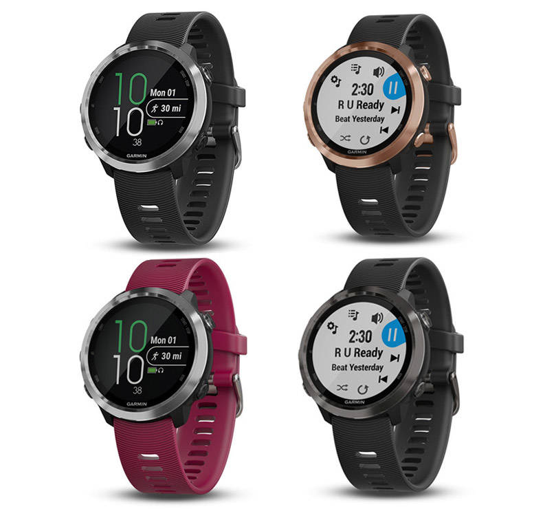 MED MUSIKK: Forerunner 645 var først ut med musikk lagret direkte på klokka. Garmin Forerunner 645