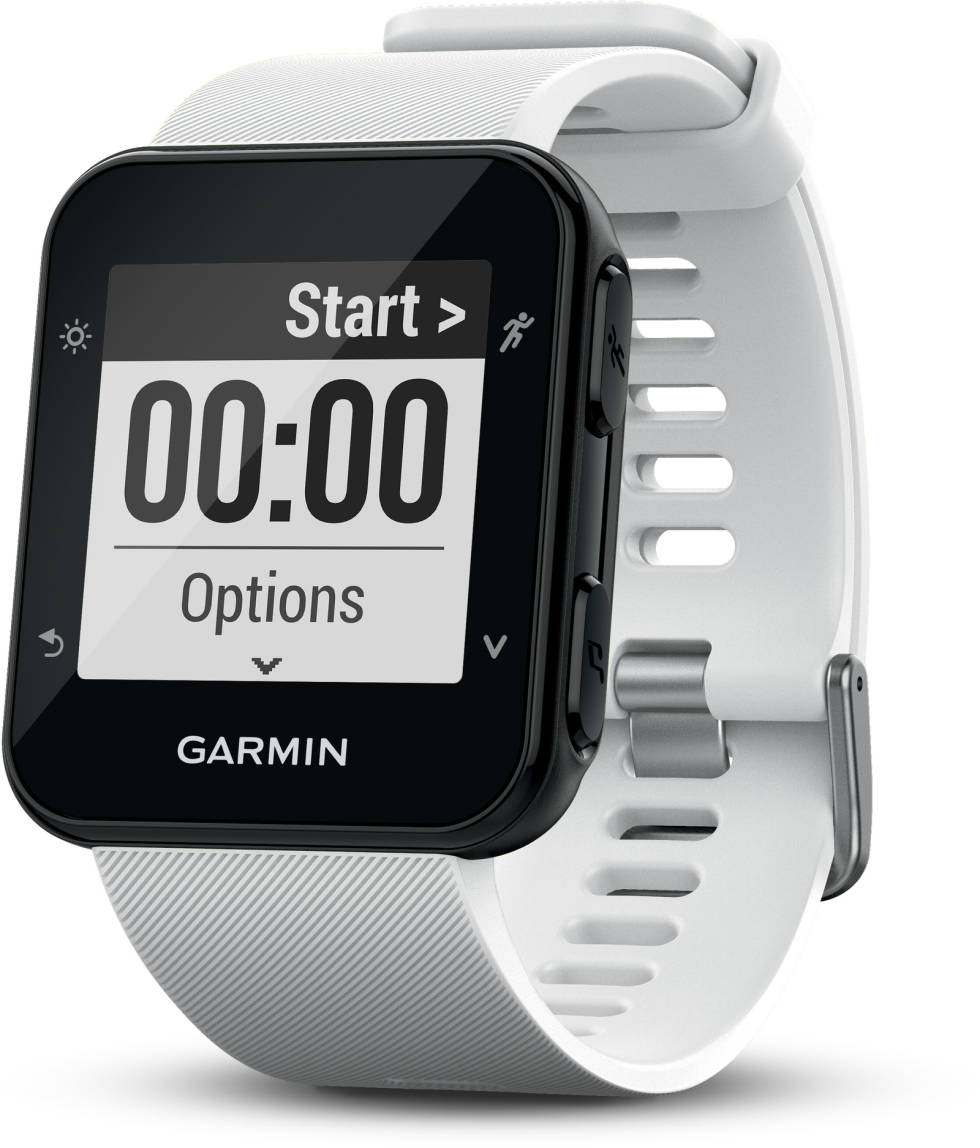 MER AVANSERT: Med Forerunner 35 kan du forhåndsprogrammere egne økter og endre visningsvinduene rett i klokka. Garmin Forerunner 35