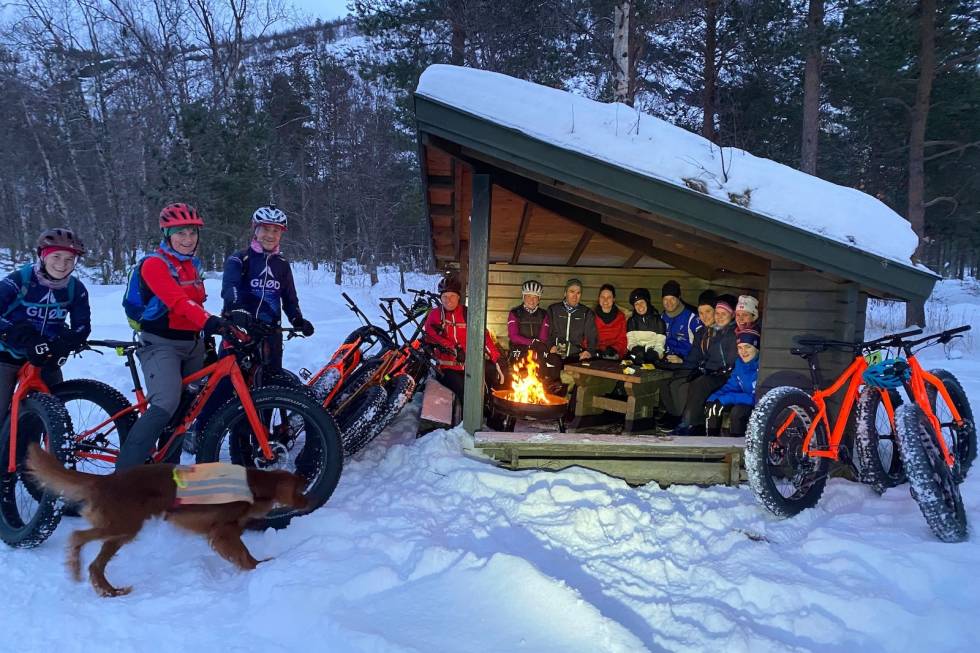 POPULÆRT: I fjor var det over 70 deltakere på Global Fatbike Day i Alta. Foto: GLØD Explorer Global Fatbike Day Alta