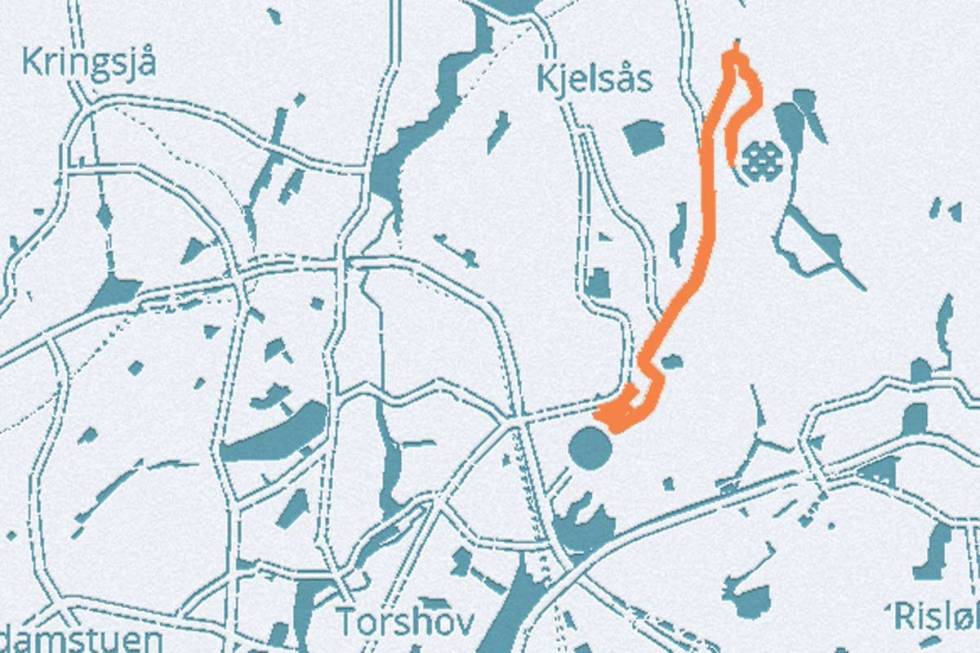 For mange Oslosyklister er dette se & bli sett-bakken. Grefsenkollen-oslo-landevei