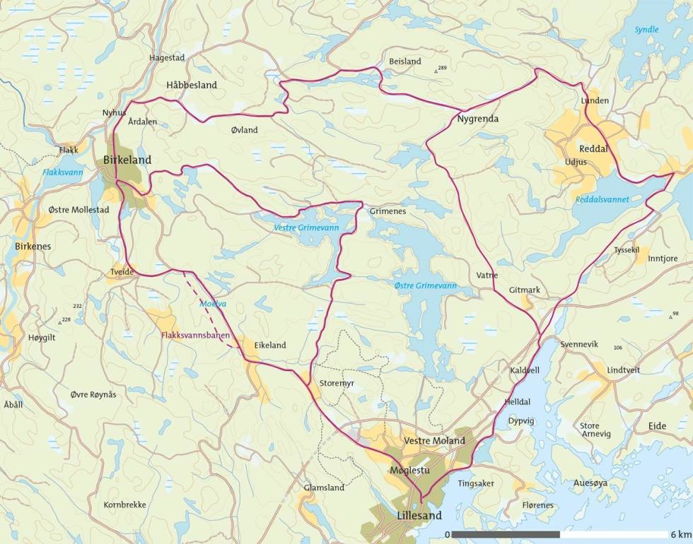 Grimevann-rundt-på-sykkel-Kart