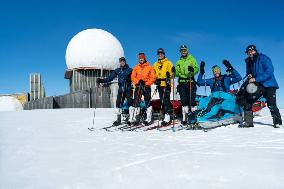 Tord og kompisene hans på ekspedisjon våren 2020 Grønlandsdraumen 2
