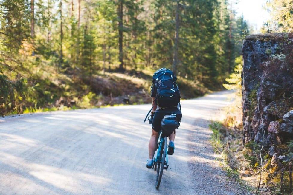 NYTT?: Grussykling har jo blitt bedrevet i alle år, selv om det har fått en oppsving den siste tiden. Foto: Kristoffer H. Kippernes grussykling gravel