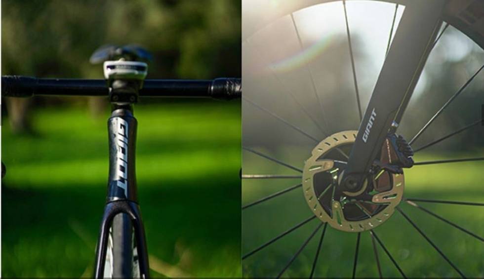 AERO MED SKIVER: Gustav Idens Giant Propel er en stømlinjeformet aerosykkel med skivebremser. Gustav Idens Giant