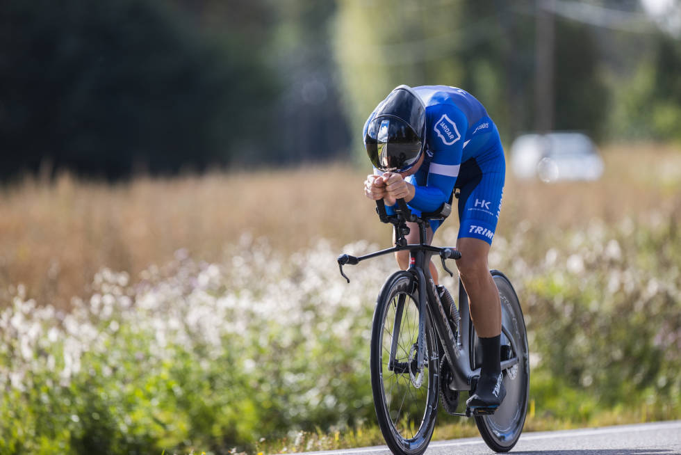 FORBEREDT: Hans Christian Tungesvik hadde trent i to måneder mot rekordforsøket på 200km. Foto: Sylvain Cavatz Hans Christian Tungesvik rekord på 200km TT