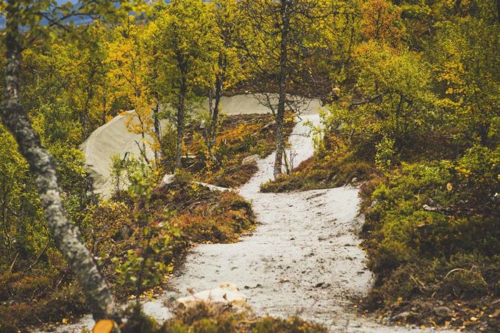 DOSERINGER: Snart åpner denne fete, heisbaserte stien på Geilo. Kristoffer H. Kippernes heisbasert sykling geilo