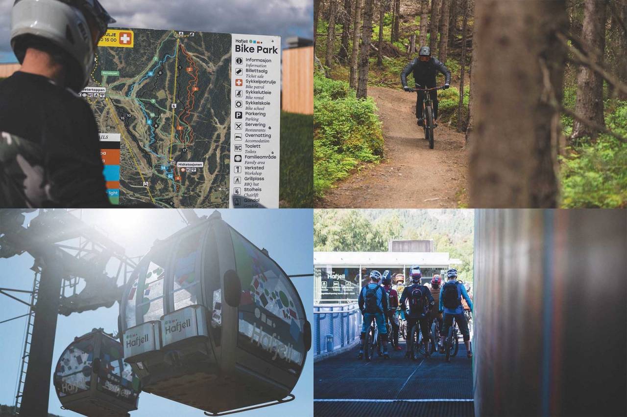 STORT TILBUD: Hafjell Bike Park har mange løyper i forskjellige vanskelighetsgrader for syklister.Foto: Kristoffer H. Kippernes heisbasert sykling hafjell