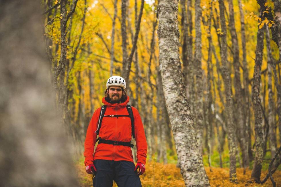 GUIDE: Oskar Brodin ser fram til å kunne guide sykkelturister på stiene hjemme i Hemsedal. Hemsedal-stisykkel-4