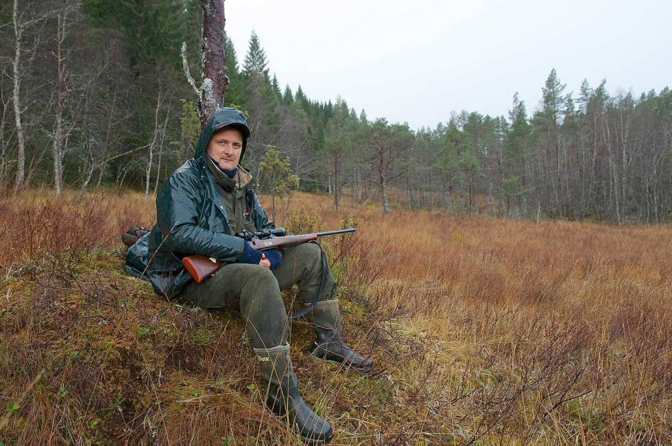 Ulvejeger på hjortepost: En jegervenn fra Hviterussland fikk være med på hjortejakt. Men denne gang ble det ingen skuddsjanse på Misha. Hjortejakt-Torsknuken-3