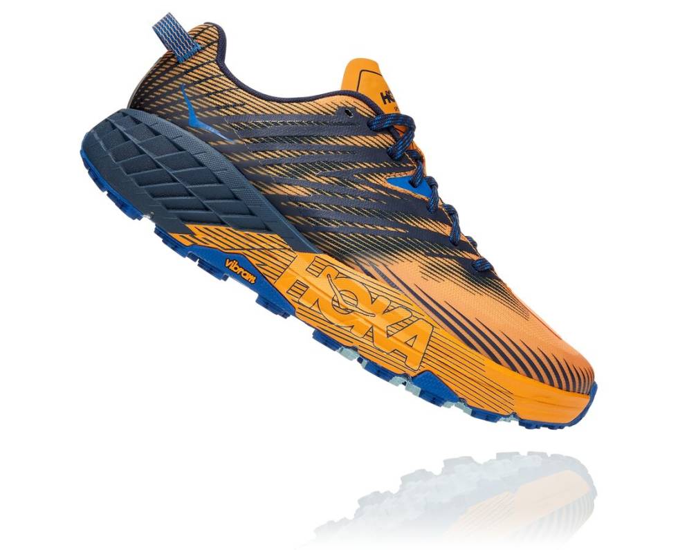 Hoka One One Speedgoat 4 er en terrengløpesko med mye demping Hoka One One Speedgoat 4 trail running sko