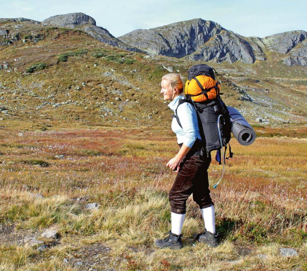 På klassisk fjelltur opp fra Hovden til DNT-hytta ved Sloaros. Foto: Charlotte Beckmann Østeby Hovden-Sloaros-Charlotte-Beckmann-Østeby-1