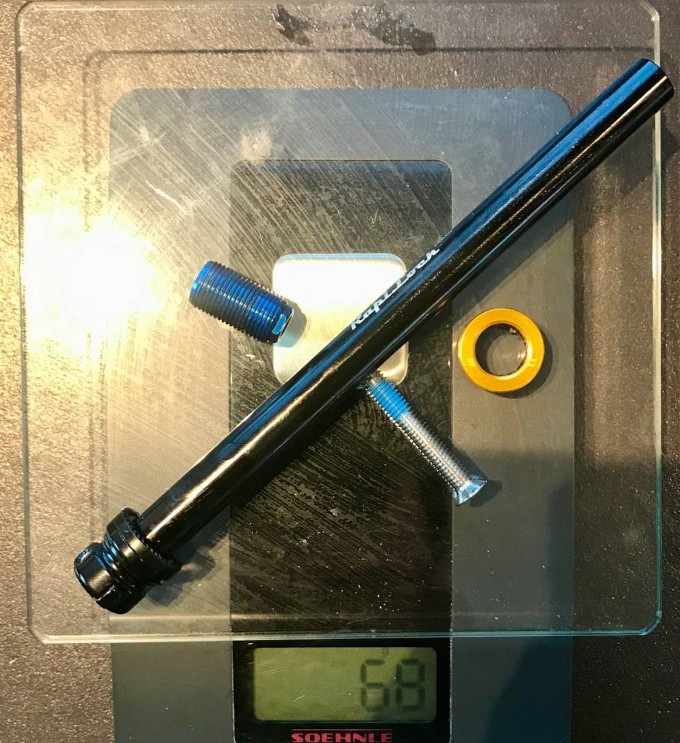 VEKT: 65 gram inkludert konisk skive, blått gjengeparti og bolt. Rapilock