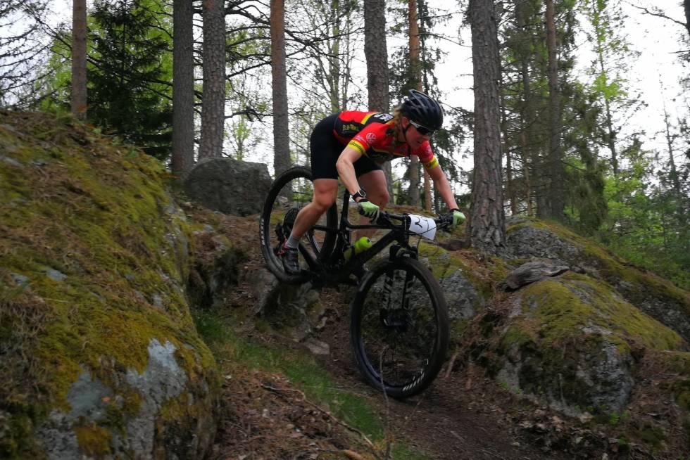 TILBAKE: Ingrid Sofie Bøe Jacobsen har lagt opp på toppnivå, men var tilbake med startnummer under testrittet på Skullerud på lørdag. Foto: Anders Seim Ingrid Sofie Bøe Jacobsen Testritt Skullerud
