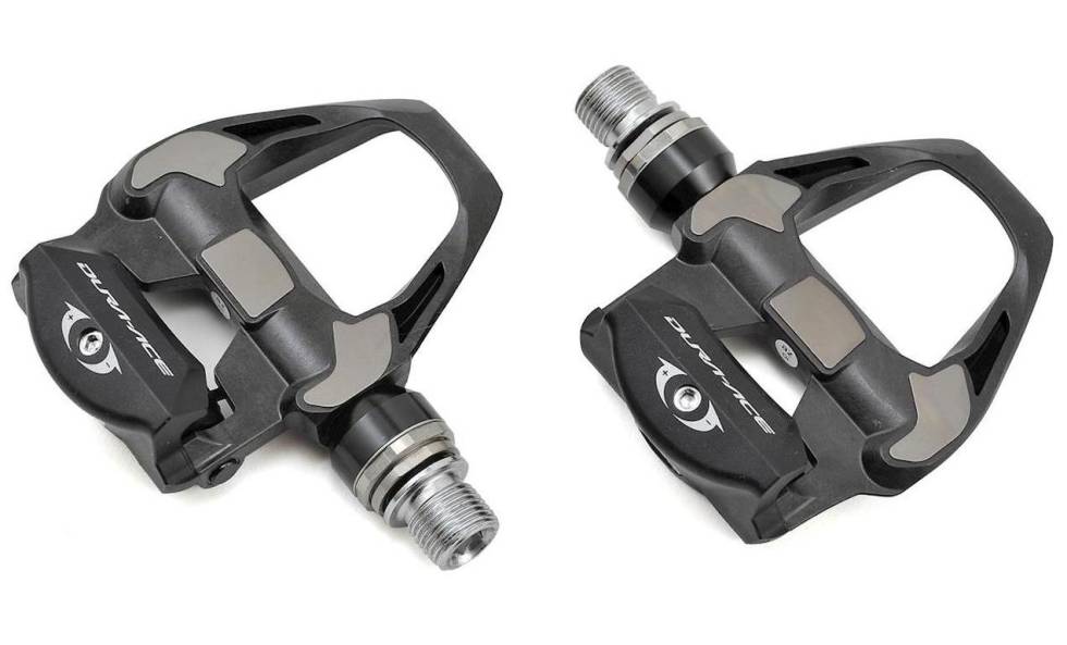 BUNNSOLID: Shimanos Dura Ace-pedaler har lang levetid og går omtrent aldri i stykker. ipdr9100__13515.1595290514