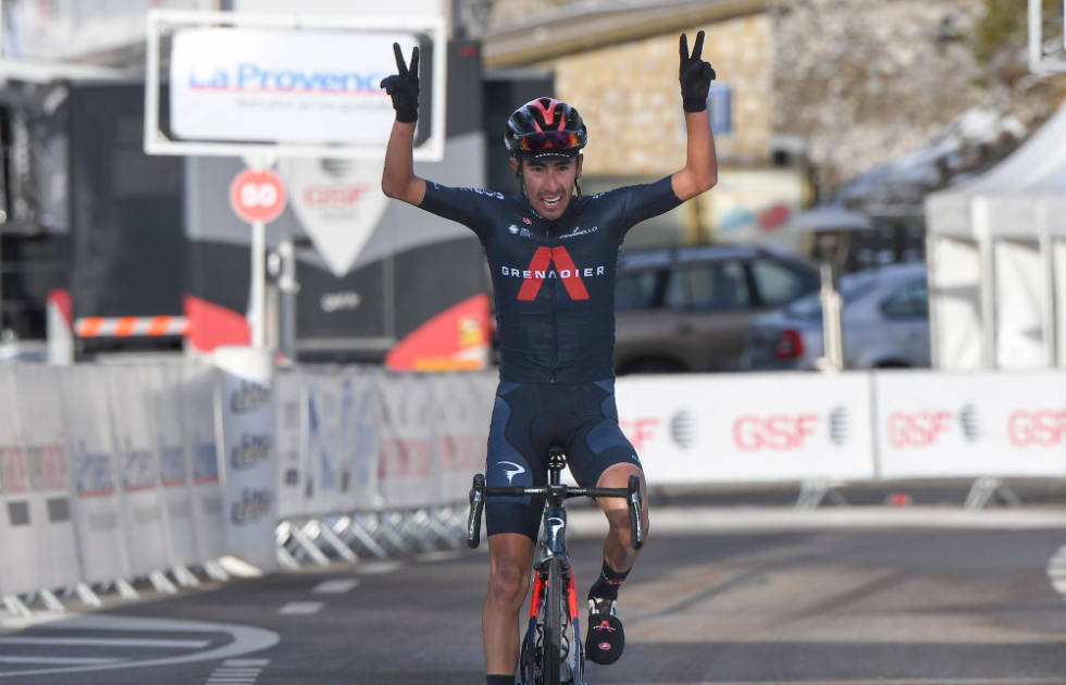 VANT: Ivan Ramiro Sosa tok sesongens første seier. Foto: Cor Vos ivan ramiro sosa egan bernal mont ventoux tour de la provence