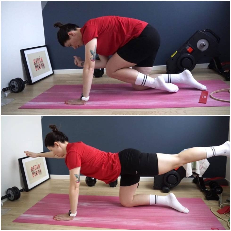 DIAGONALLØFT: 15 repetisjoner, 4 sett. Joline Johansson styrketrening