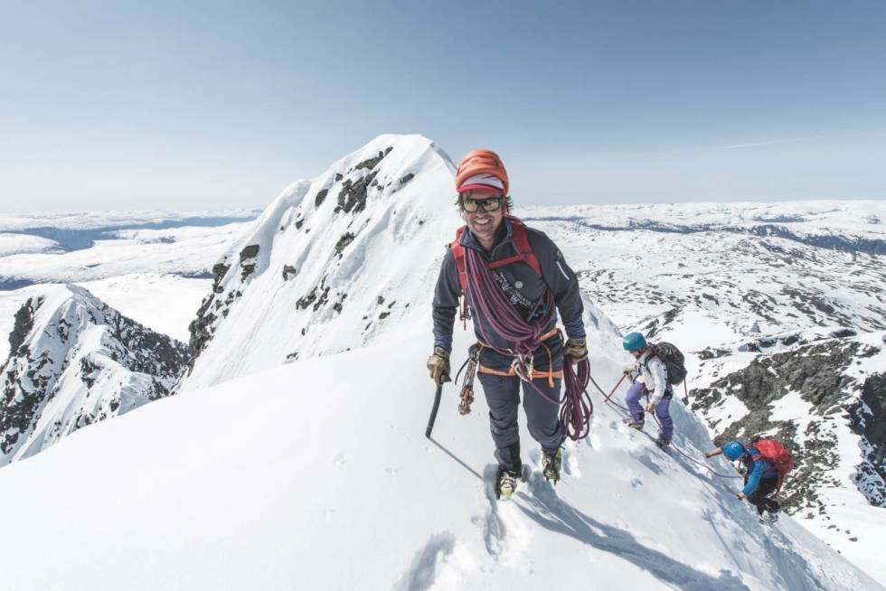 FJELLFØRER: Få har flere turer opp til Store Skagastølstind enn Norgesguidene-føreren Jostein Aasen. Foto: Hans Kristian Krogh Hansen jostein aasen