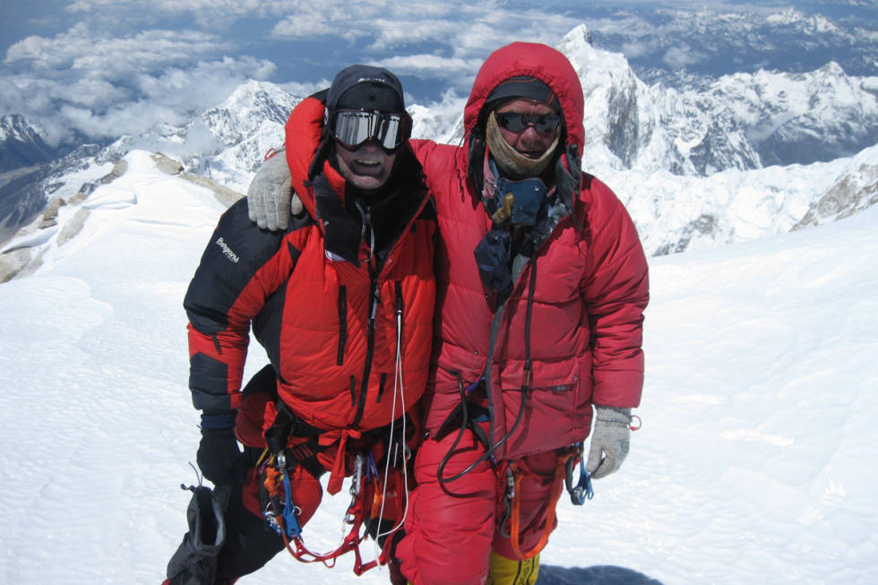 Jon Gangdal på Kangchengjunga i 2009. Jon Gangdal Kangchengjunga første nordmann