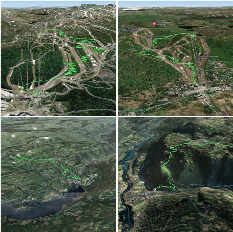 NY FLYTSTI: Det vil komme flere kilometer med flytstier på disse destinasjonene i Hallingdal i 2021. Kart/foto: Hallingdal Rides kart utvikling stisykling hallingdal