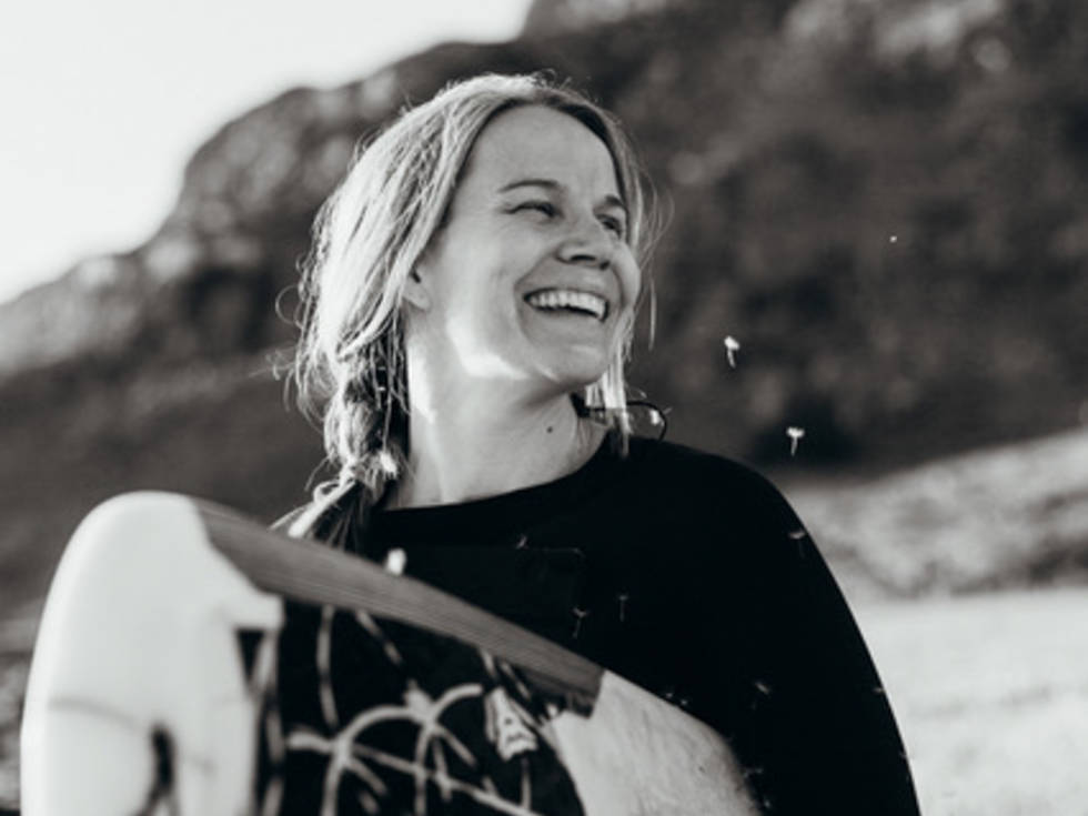 VISEPRESIDENTEN: Katrine Røed surfet Saltstein første gang i 2005 og anser det som et helt avgjørende sted for surfsportens eksistens på Østlandet. Bilde: Camilla Monsen Kathrine Røed Foto Camilla Monsen