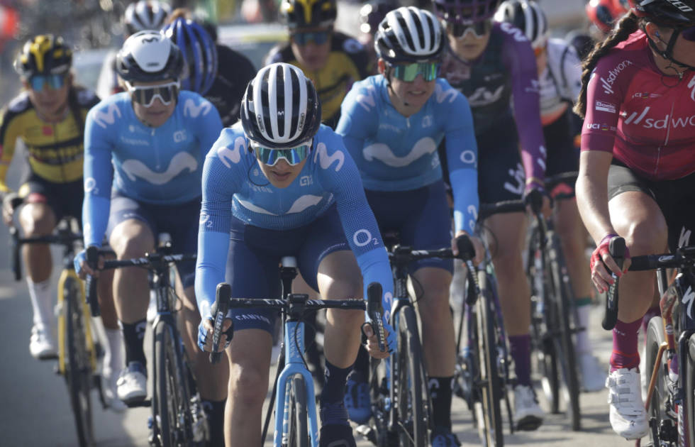 HJELPERYTTER: Katrine Aalerud har gjort mye jobb som hjelperytter i år, men kjører som Movistars kaptein i Giro Rosa. Foto: Cor Vos katrine aalerud, giro rosa(1)