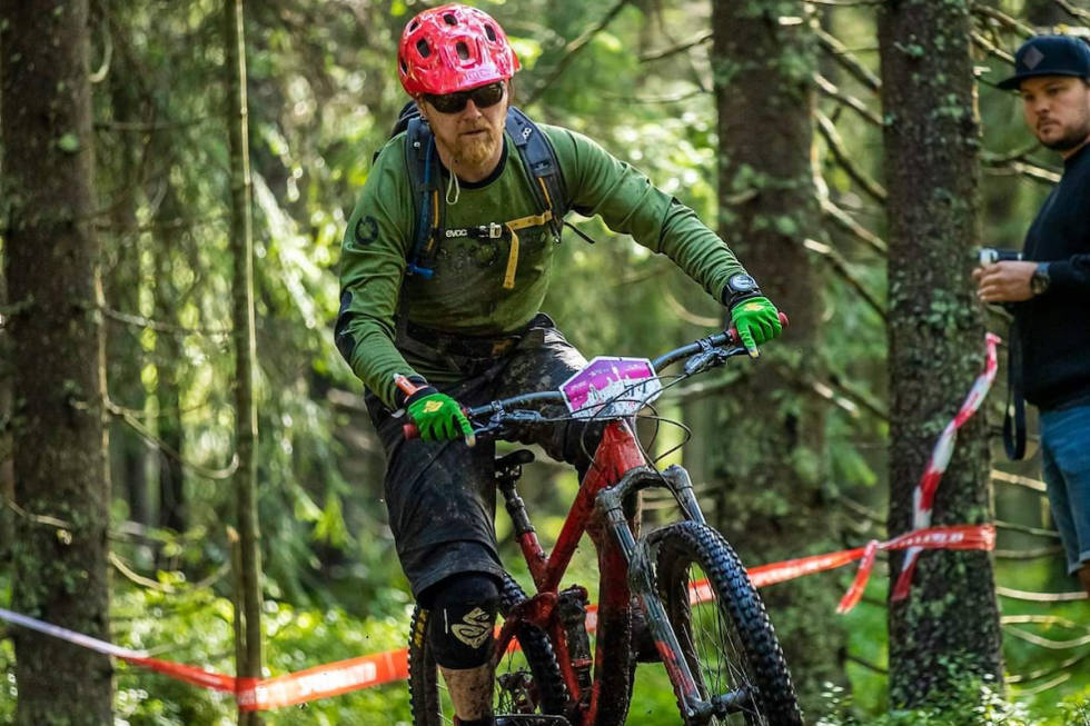 Kjell Ivar Moland, nestleder i NOTS, under Oslo Enduro. Foto: Pål Westgaard Kjell Ivar Moland, nestleder i NOTS