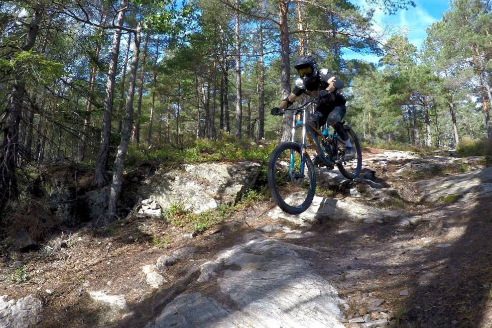 NYOPPUSSET: Når Kjerringåsen sykkelpark åpner på lørdag er det med stier som er ryddet og utbedret etter vinteren. Foto: Annika Eriksmoen Kjerringåsen sykkelpark sesongåpning 2021
