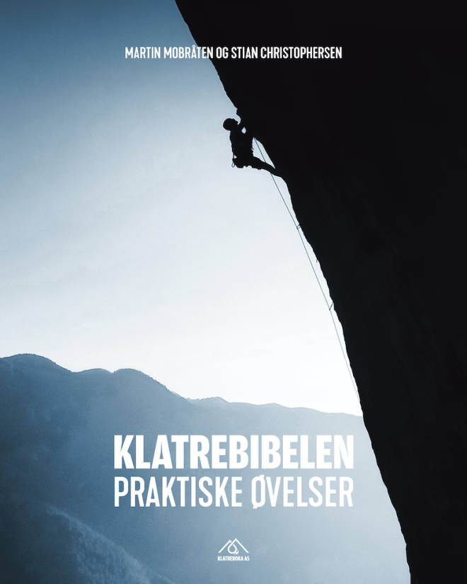 Den nye Klatrebibelen med praktiske øvelser er nå for salg. Klatrebibelen Praktiske Øvelser cover 01