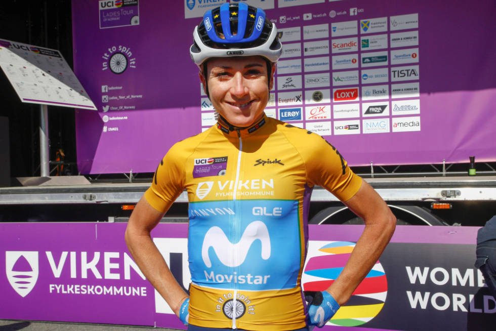 SIKRET SAMMENLAGTSEIER: Annemiek van Vleutens ledelse var aldri truet på den siste etappen. Foto: Cor Vos ladies tour of norway, annemiek van vleuten