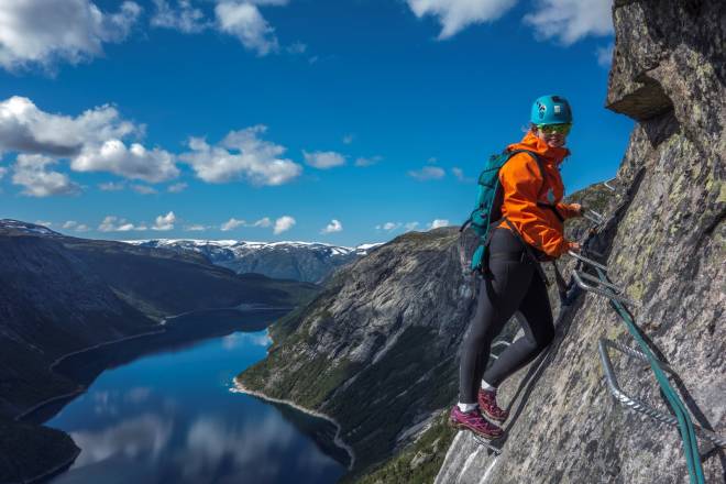 Trolltunga Via Ferrata. Foto: Trolltunga Active