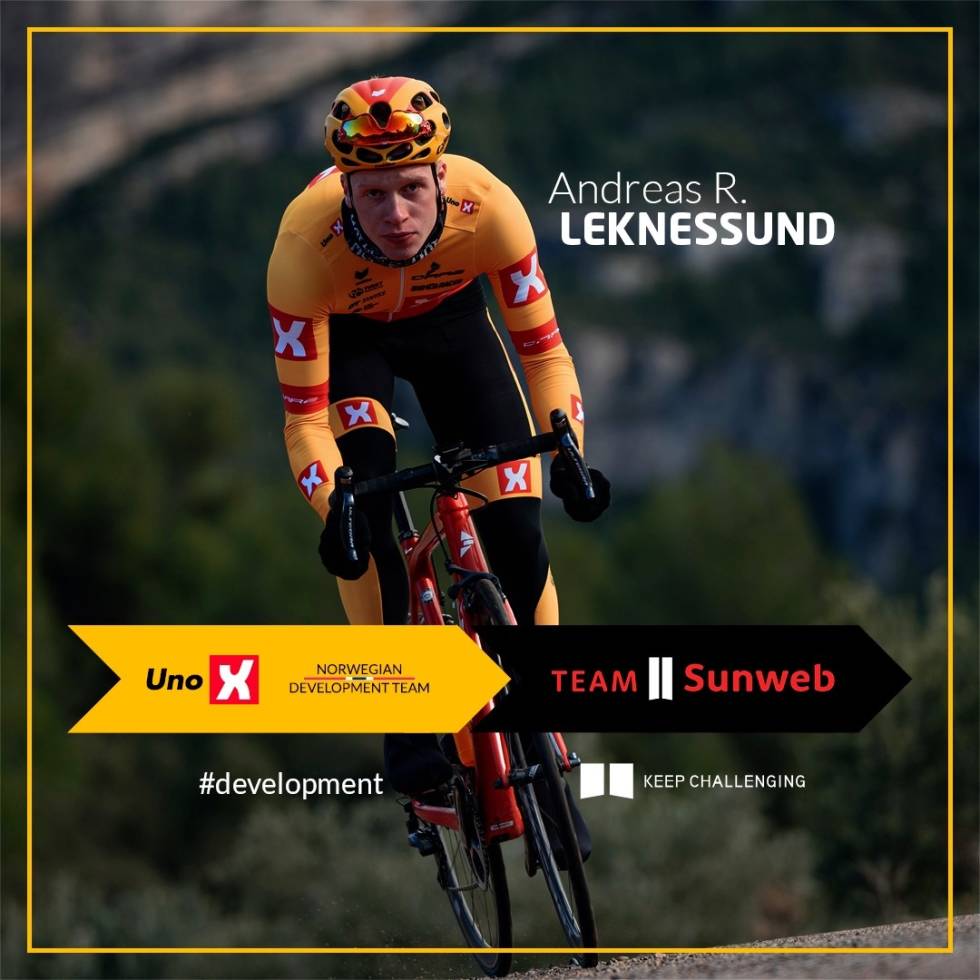 BEKREFTET: Det er allerede over et år siden Andreas Leknessund signerte for Team Sunweb. Foto: Jan Brychta. Andreas Leknessund sykkel rekord tryvann