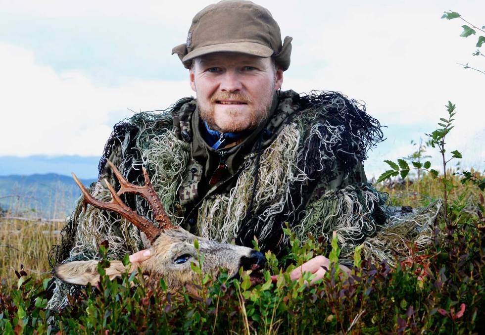 Brått bukk: Det tok ikke mange dager før Vidar fikk has på bukken. Foto: Nina Otterbekk Lokkjakt-på-bukk-råbukk-5
