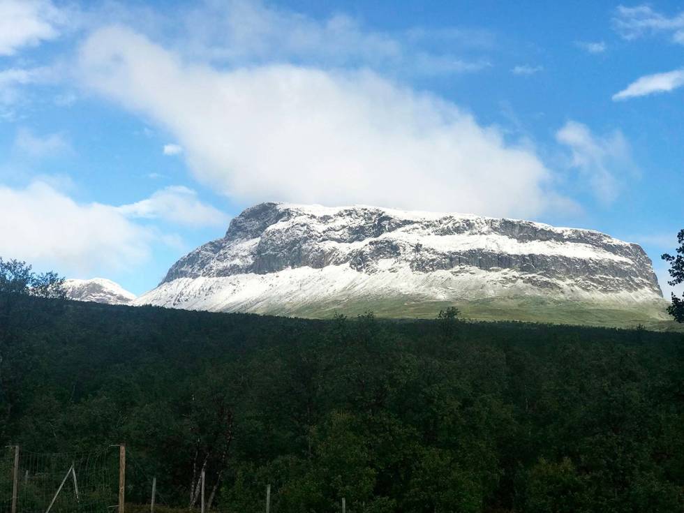 Snøhvit sommer: Slik så det ut flere steder i høyfjellet (her i Valdres) de første dagene i juli. Mager-rypehøst-2