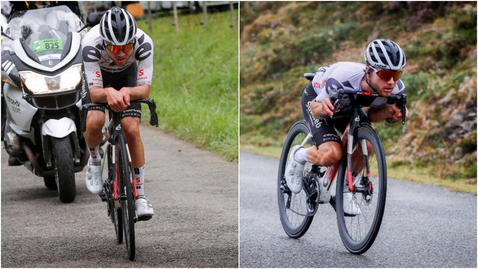 FORBUDT: Dette er posisjonene på sykkelen som nå er forbudt. Foto: Cor Vos marc-hirschi-uci-forbud-super-tuck-crop980