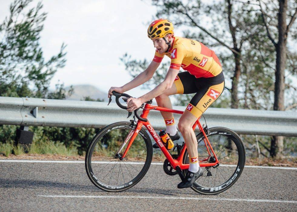 JAGES: Markus Hoelgaard fra Uno-X har KOM'en på det aktuelle Stravasegmentet som skal sykles i torsdagens bakketempo. Foto: Jan Brychta Markus Hoelgaard sykler Tørst Challenge