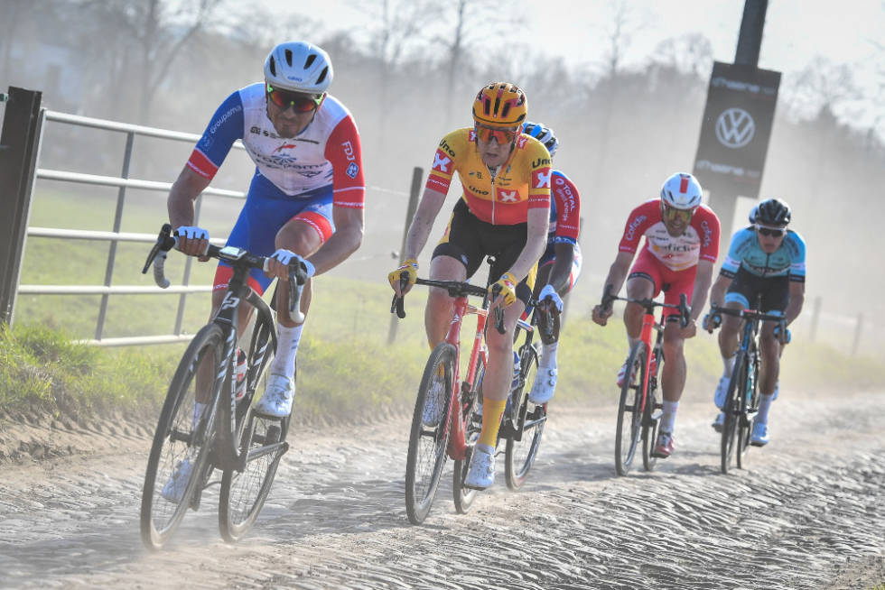 STERK: Markus Hoelgaard gjorde sine saker bra i Kuurne-Brussels-Kuurne og Le Samyn, og er potensielt den som kan sitte igjen i en finale for Uno-X i E3. Foto: Mario Stiehl markus hoelgaard e3 saxo bank classic