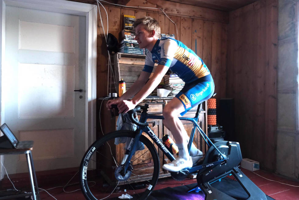 REVANSSJELYSTEN: Når NCF Grand Prix 2020 starter på Zwift i morgen, er Mathias Skretteberg klar for å revansjere andreplassen sammenlagt i NCF Spring Cup. Mathias Skretteberg på Zwift