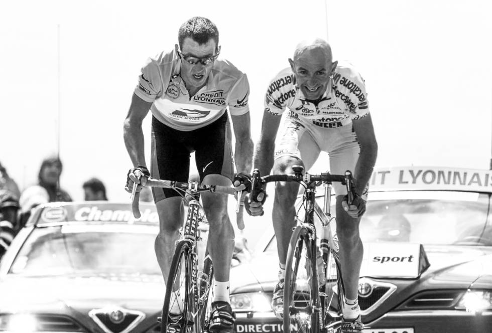 SOLIDE TIDER: Både Marco Pantani og Lance Armstrong har satt rekordtider til Mont Ventoux. Foto: Cor Vos. marco pantani lance armstrong