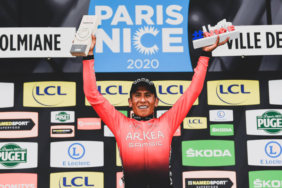SOLID SESONGSTART: Nairo Quintana var av de sterkeste i sesongåpningen. Etter koronapausen var han en skygge av seg selv. Foto: Cor Vos. nairo quintana