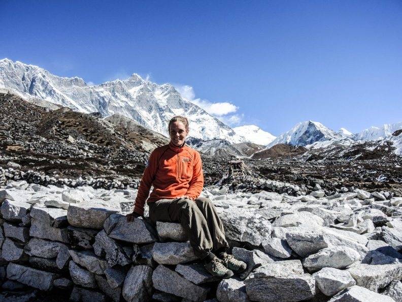 Ingvill Ytreland i Khumbu-regionen. Foto: nepaltur.no nepaltur.no khumbu