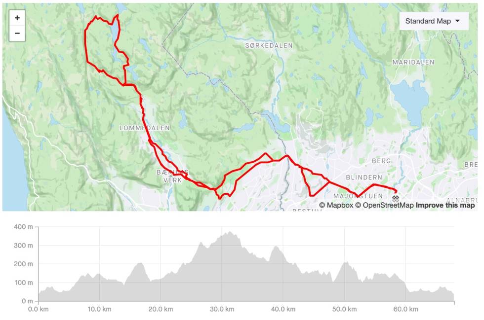 HEMMELIGHET: Glimre med din eminente kartkunnskap på denne turen. sykle gravel grus i nordmarka