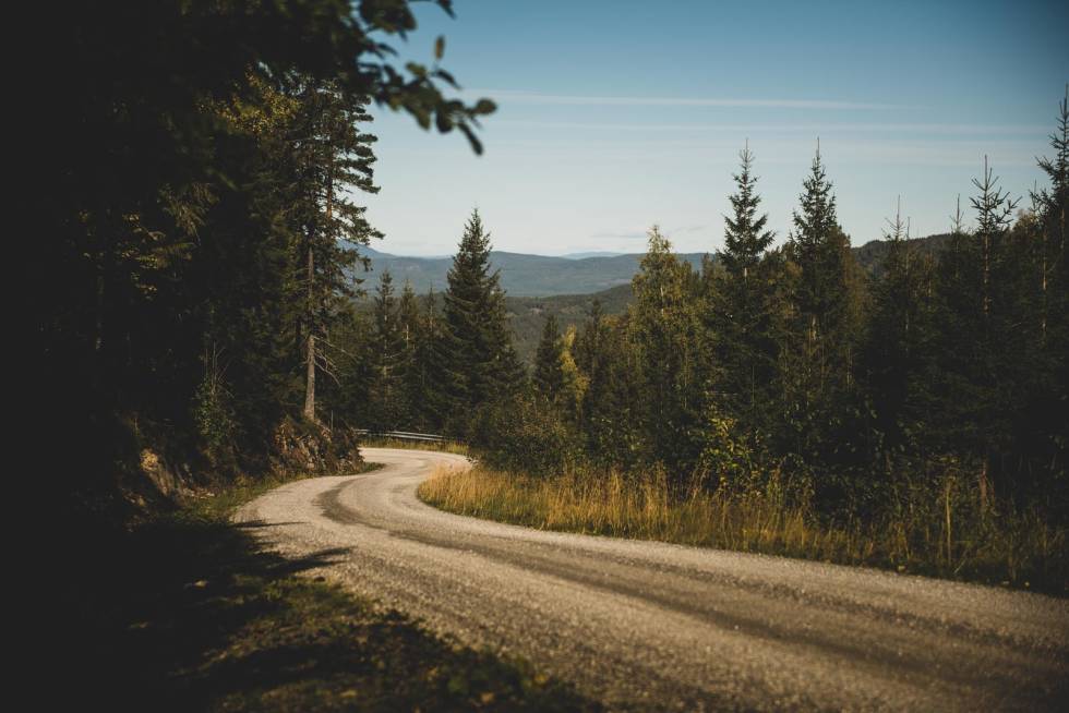 FIN UTSIKT: Turen i Lommedalen har flere gode utsiktspunkter. Illustrasjonsfoto: Henrik Alpers. sykle gravel grus i nordmarka