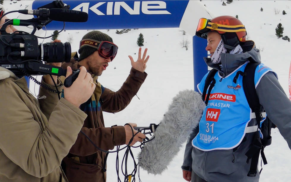 INTERVJU: Øystein Aasheim etter målgang i Engadin Snow. Bilde: Simen Aasheim Øystein Aasheim Engadin Snow