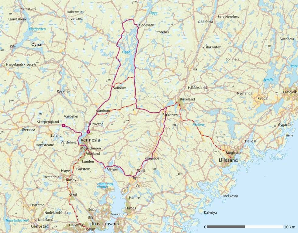 Ogge-rundt-på-sykkel-Kart