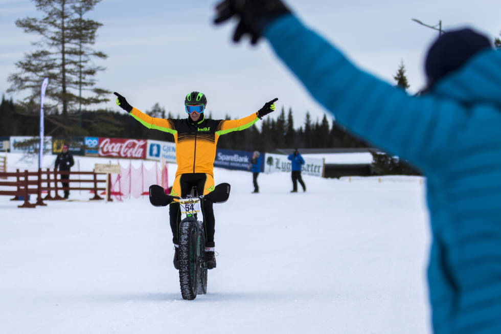 Ole Christian Fagerli vant Lygna Fatbike i 2017. Foto: Per-Eivind Syvertsen Avlyser Lygna Fatbike