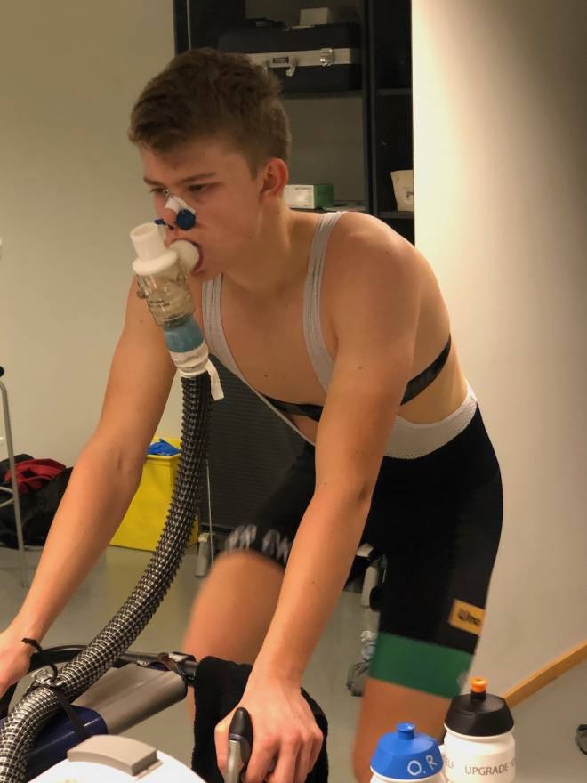SVETT: Ole Sigurd Rekdahl har vært en del av varmeprosjektet ved Høgskolen i Innlandet på Lillehammer. Her fra helgas testing. Foto: Bent Rønnestad Ole Sigurd Rekdahl varmeprosjekt 2020