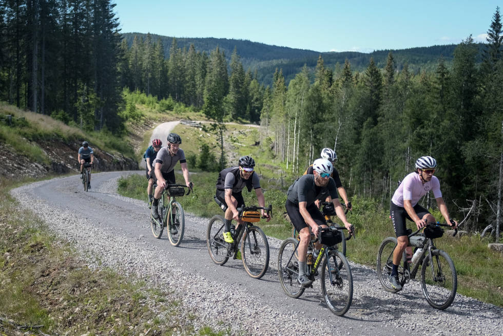 HØYDMETER: Oslo Gravel Grinder manglet ikke motbakker, men hva gjør vel det i godt selskap? Foto: Arjan Bolding Oslo Gravel Grinder